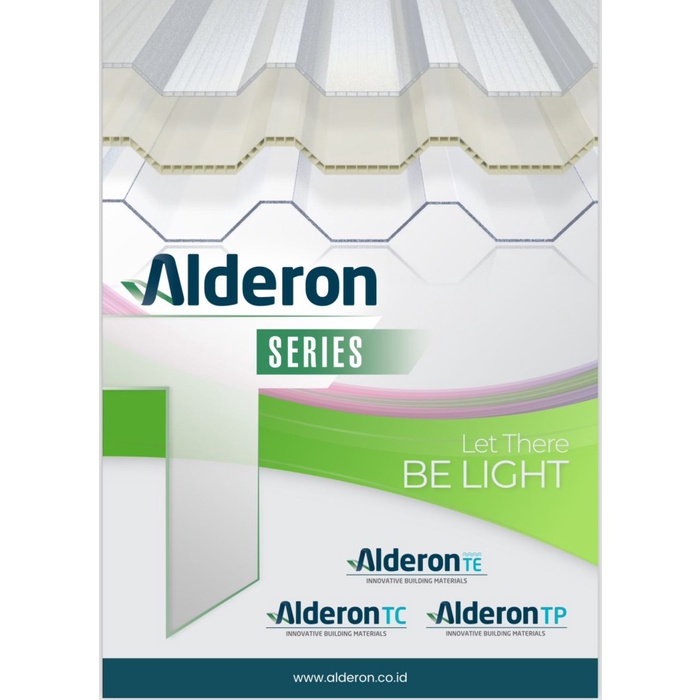 Atap Alderon Tp 830 Clear / Bening / Transparan Double Layer