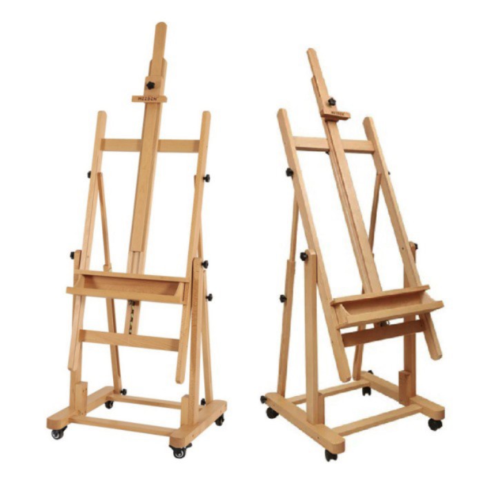 

HOT SALE! Meeden Movable Easel H-Frame Master Studio Heavy Duty Solid Wood Stand