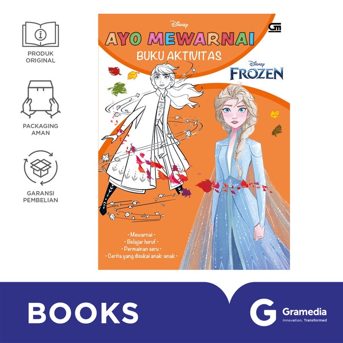 [deloth] - Buku Disney Frozen: Ayo Mewarnai Buku Aktivitas