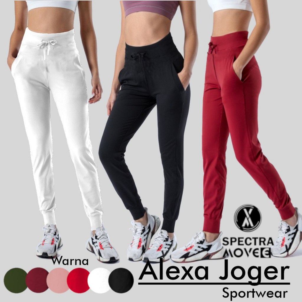 Joger ALEXA Celana Joger celana gym celana olahraga wanita celana senam sport celana zumba aerobic