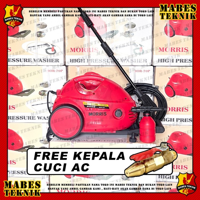 TERLARIS MORRIS MESIN CUCI AC 70P / STEAM AC / JET CLEANER MOR-70P MORRIS 70 P