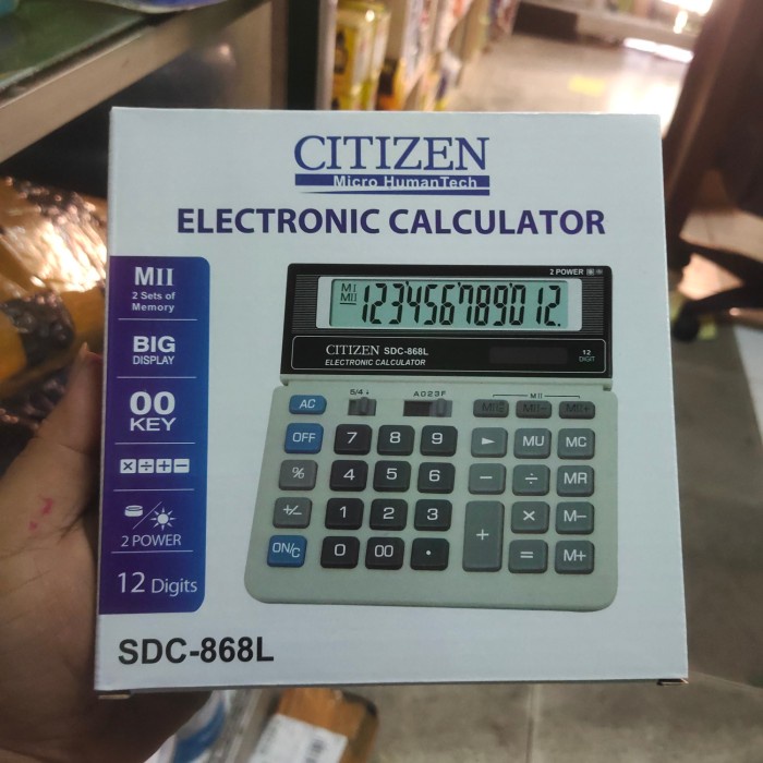 

KALKULATOR CITIZEN SDC-868L [TERBARU[TERLARIS[ORIGINAL[ASLI]