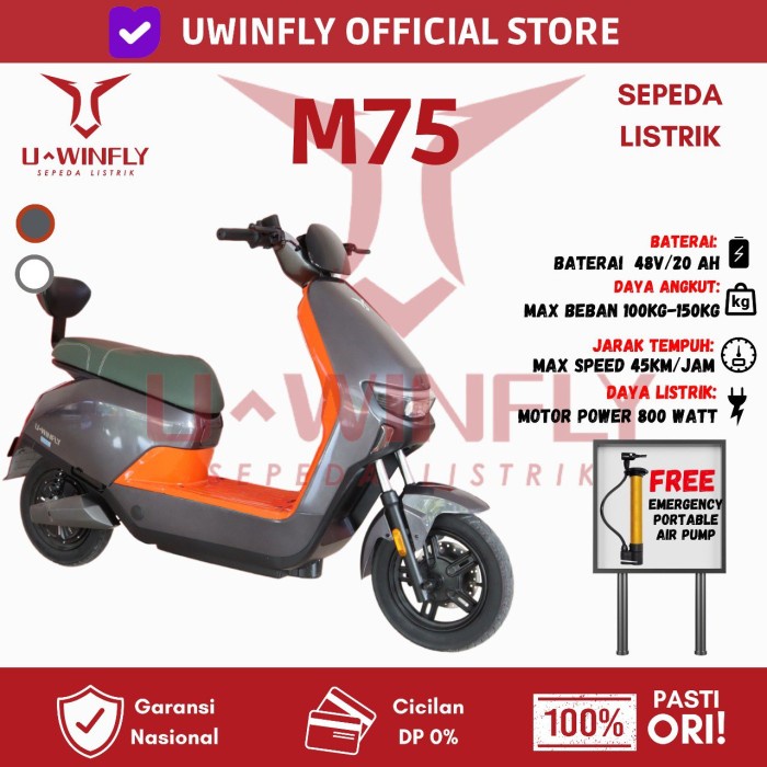 TERBARU Sepeda Listrik Uwinfly M75 800Watt Garansi Resmi BISA GRAB