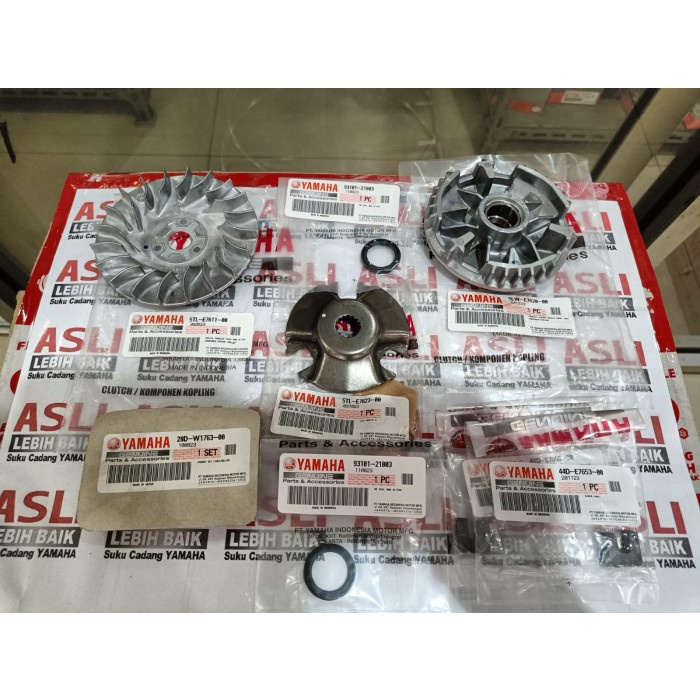 Paket Cvt Pully Depan Mio Sporty - Mio Smile - Mio Soul Karbu Ori Ymh