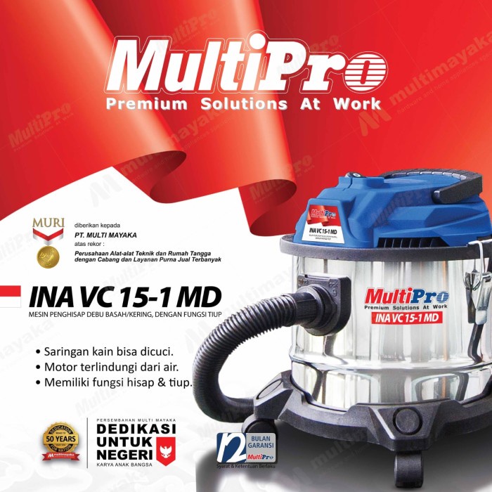 Sale Multipro Vacuum Cleaner 15Liter