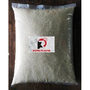 DISKON KANTONG PLASTIK POLOS PE TEBAL UNTUK 2,5 KG - PLASTIK KEMASAN BERAS