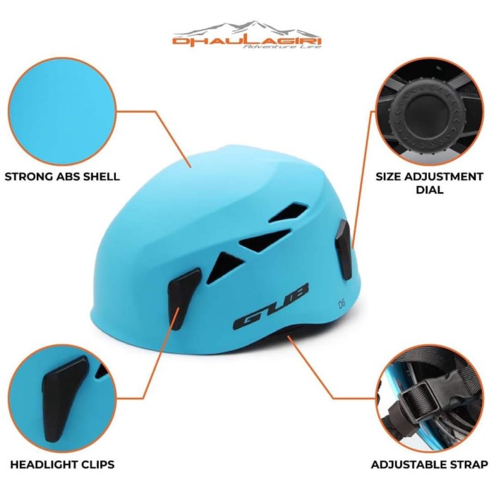 Helmet Climbing GUB D6 Helm Safety Panjat Climbing Proyek Helm Safety