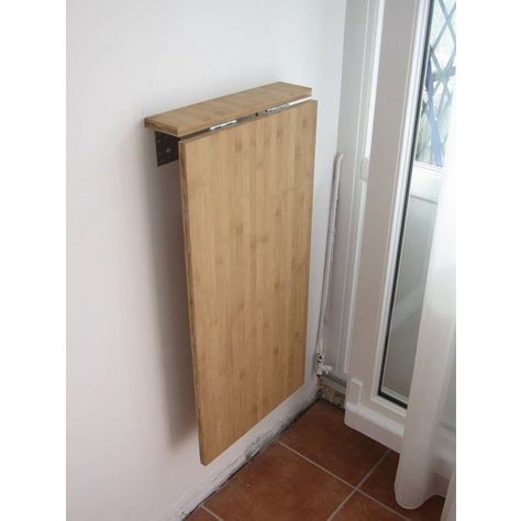 PREMIUM Meja lipat dinding kayu