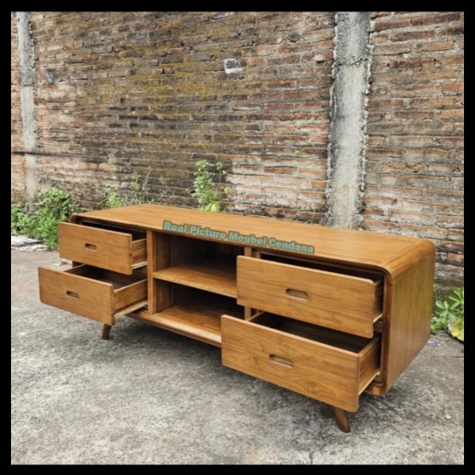 PREMIUM meja tv kayu jati belanda