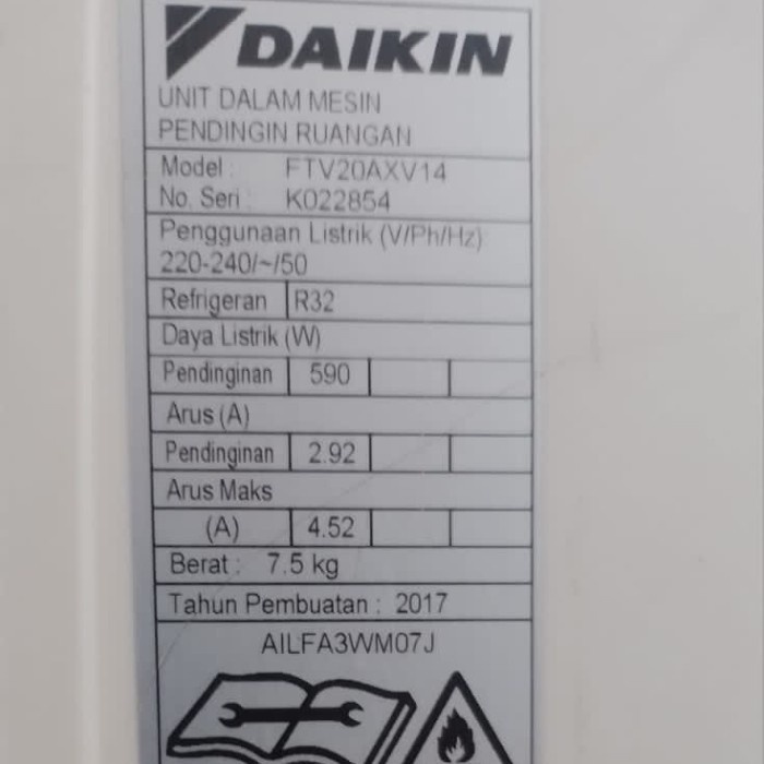 Step Motor Swing Indoor AC 3/4 PK Daikin Malaysia FTV20AXV14 20BYJ46-156 12V DC Original Bekas