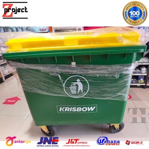 PREMIUM KRISBOW tempat sampah besar 660 Ltr outdoor dustbin outdoor 660 Ltr