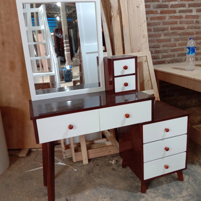 PREMIUM meja rias kayu jati belanda minimalis