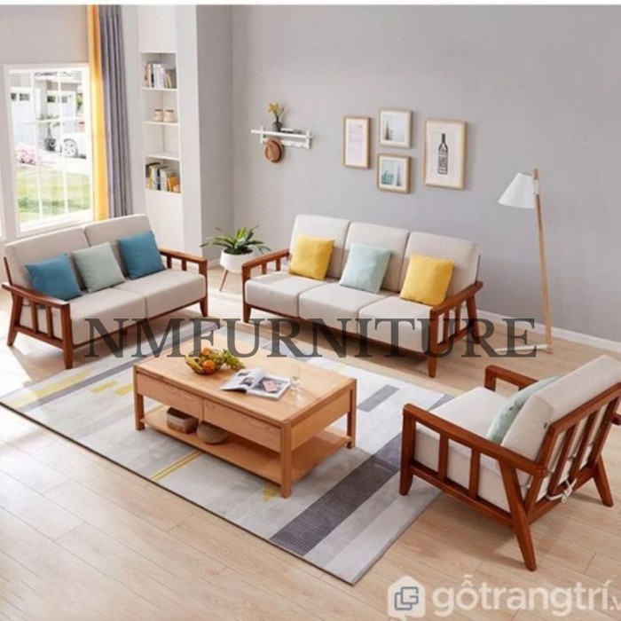 PREMIUM Set kursi tamu kayu jati set sofa tamu minimalis modern