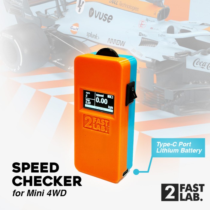 Speed Checker by 2 fast lab untuk Tamiya Mini 4wd