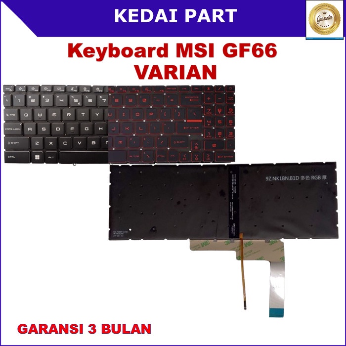Keyboard MSI GF66 White Backlight