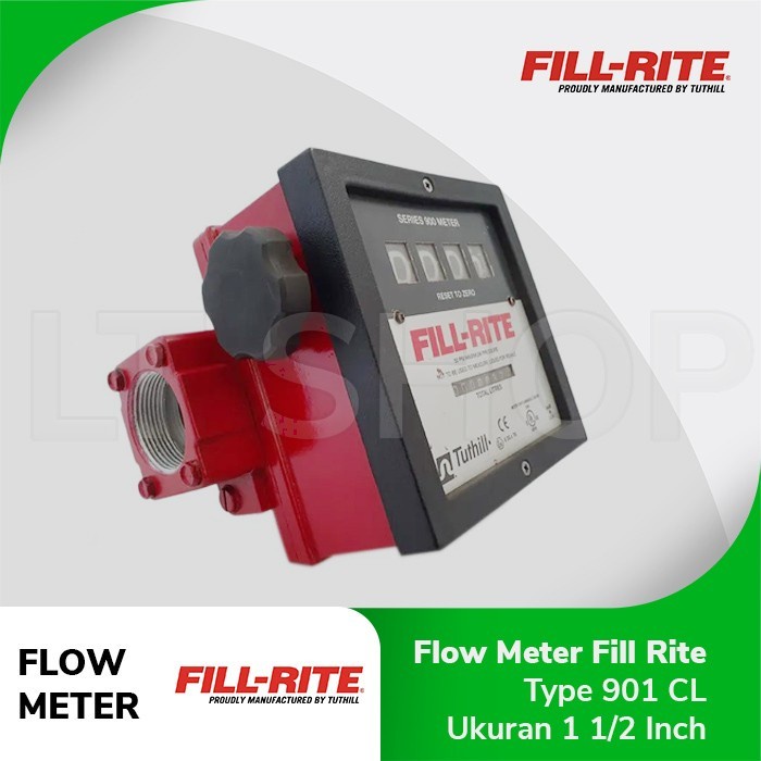 Flow Meter Fill Rite 1.5 in Type 901 CL + Kalisi