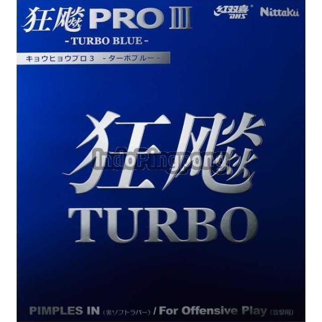 Nittaku Hurricane Pro III Turbo BLUE - NH3 3