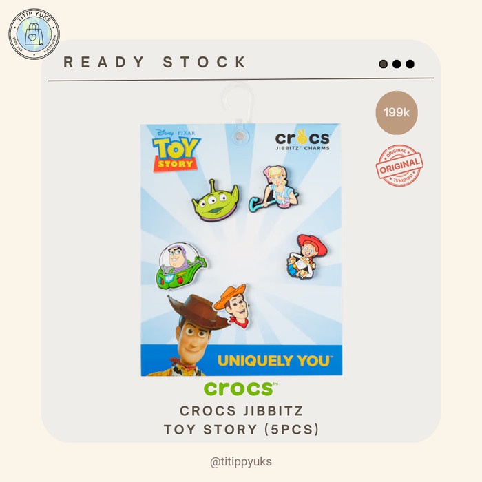BERAGAM CROCS JIBBITZ ORIGINAL TOY STORY SET KLM
