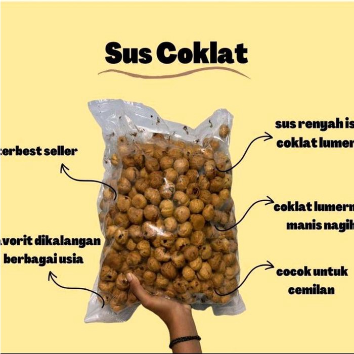 

Wdo - (Oleh Oleh Surabaya) Best Seller! Soes Cokelat Lumer Termurah 500Gr