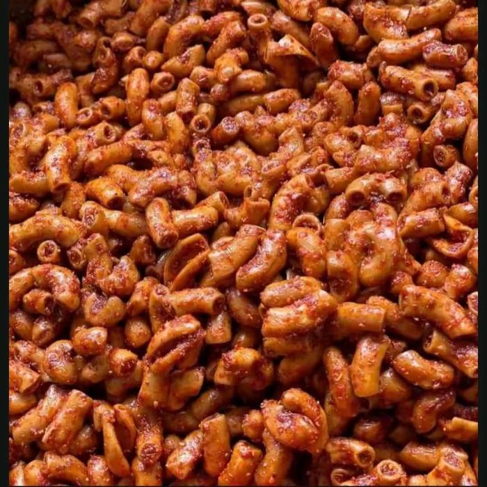 

terbaru !!! 1 kg makaroni bantat pedas daun jeruk ready