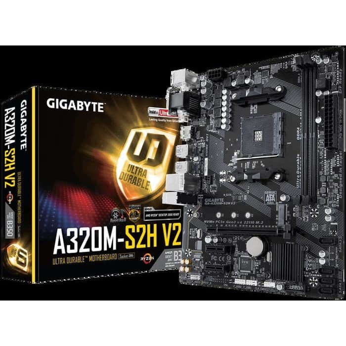 BISA GOSEND MOTHERBOARD GIGABYTE GA A320M S2H V2 GRATIS ONGKIR