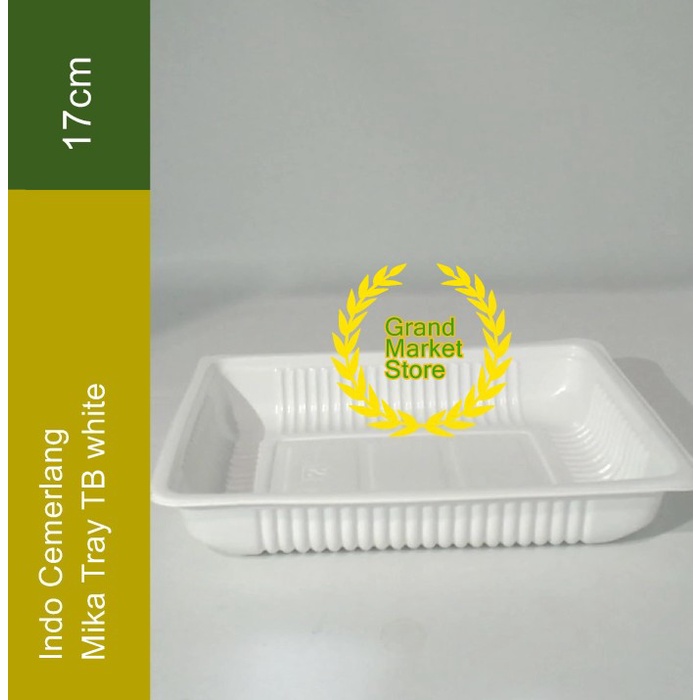 Tray Mika TB1 Putih Pack 100pcs Tray Buah Tray Daging Tray Sayuran Plastik Termurah Kode 874