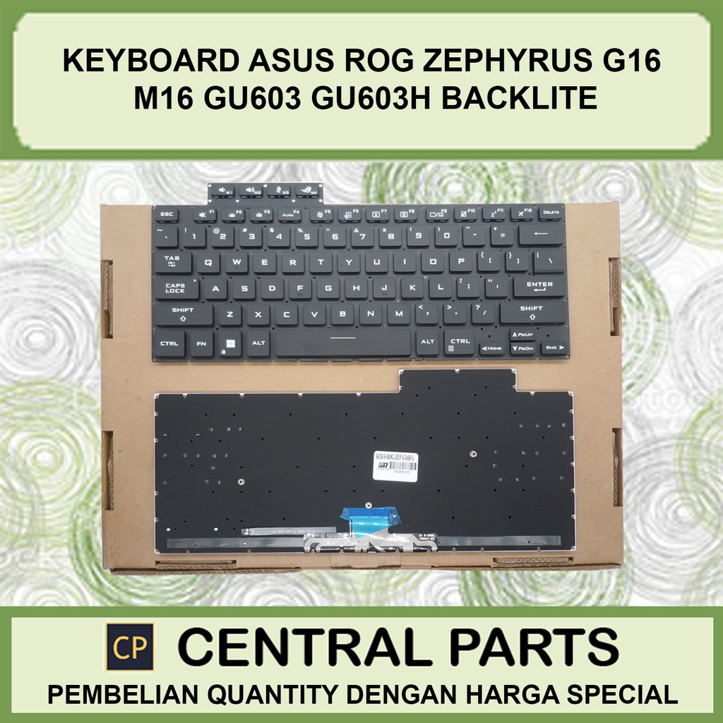 Keyboard Asus Rog Zephyrus g16 m16 gu603 gu603h Backlight