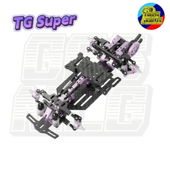 READY TG SUPER RAN MINI RWD DRIFT CHASSIS KIT WITHOUT ELECTRONICS 1/24 COD