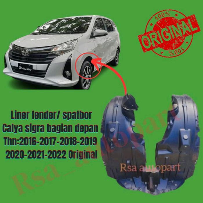 liner fender depan calya sigra/ spatbor depan sigra calya thn 2016 2017 2018 2019 2020 2021 2022