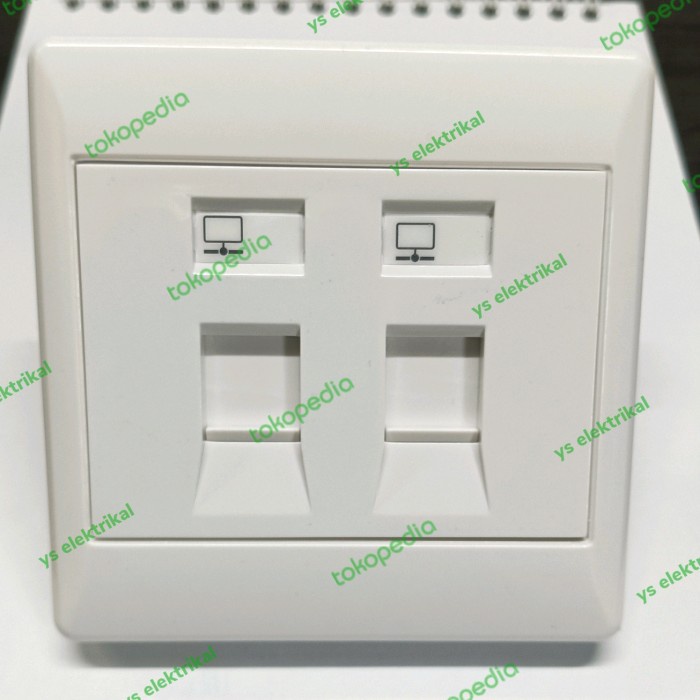 Outlet Data Double 6 RJ45 Boss
