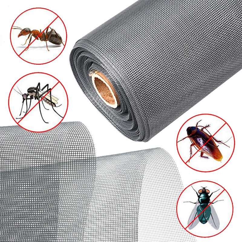 TaffHOME Kasa Nyamuk Jaring Jendela Ventilasi Mosquito Net PP Nano 1x2M - AW15 - Gray