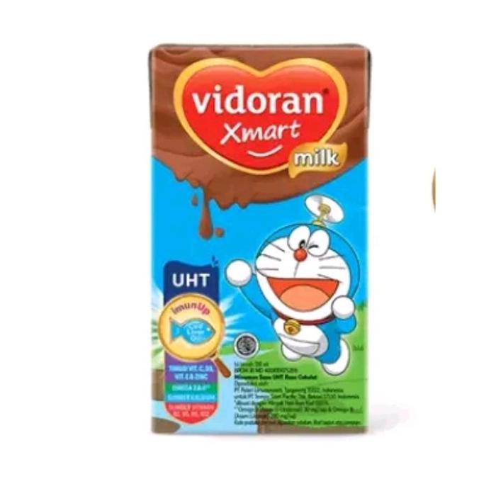 

SUSU KEMASAN VIDORAN UHT RASA COKLAT 110 ML COKLAT 1 CTN (40PCS) SUSU HALAL SUSUUHT PROMO