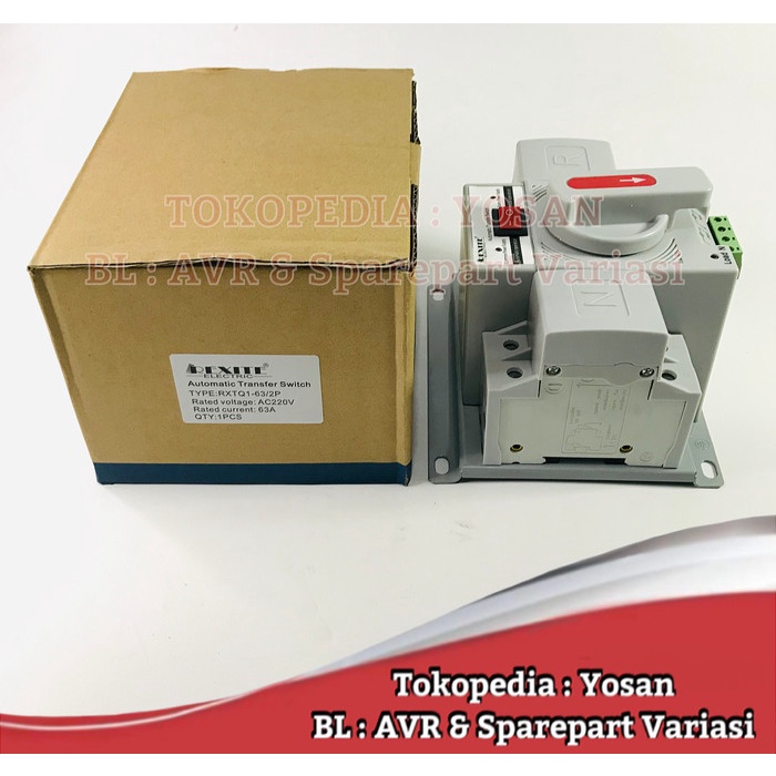 Termurah Ats Auto Transfer Switch Ats 63A 2 P 2 Pole Untuk Otomatis Genset