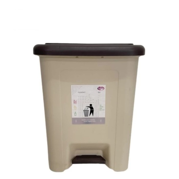Tempat Sampah Bulat Injak 20 Liter Abu/Tong Sampah Injak/Dustbin Mpw Best