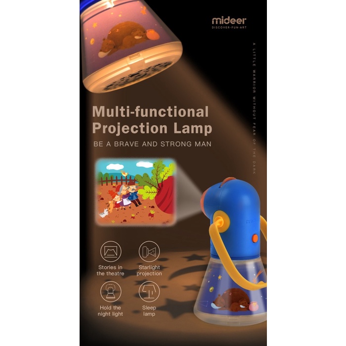 BARANG TERLARIS Mideer Kids Storybook Torch 6 Languanges 12 Stories Buku Cerita Model Senter 12