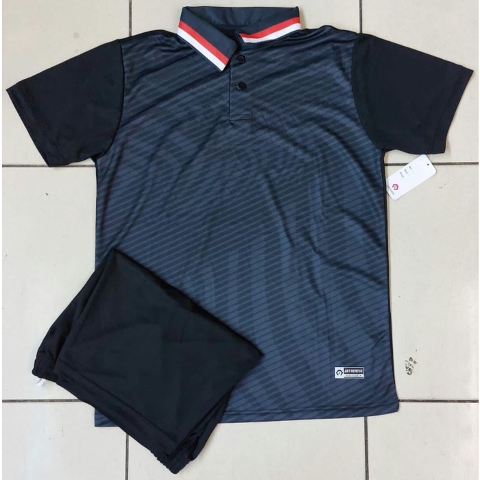 JERSEY FUTSAL / SETELAN BAJU BOLA GO NON APAREL KERAH HITAM REALPICT