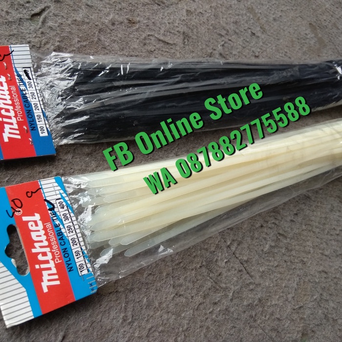 

Kabel Ties / Cable Tie 40 cm LEBAR Full 5mm Good Quality PUTIH & HITAM