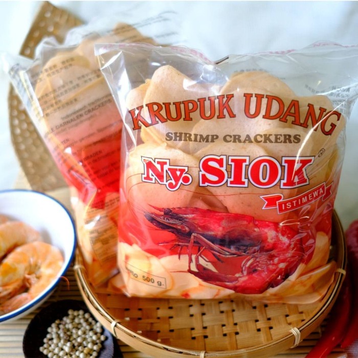 

Wdo - Kerupuk Krupuk Kroepoek Udang Ny Siok Oval 500 Gram Oleh-Oleh Khas Sid