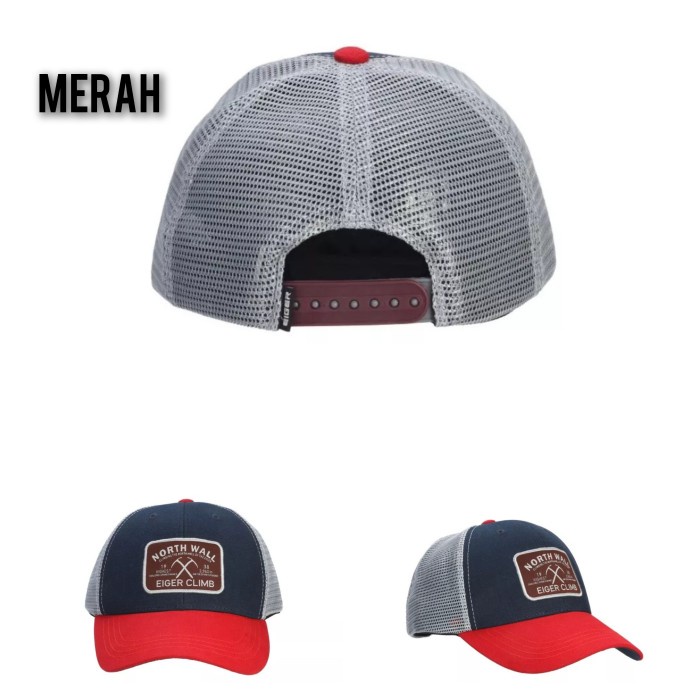 PREMIUM TOPI JARING TRUCKER OUTDOOR ORIGINAL PRODUCT EIGER NORTH WALL CAPS