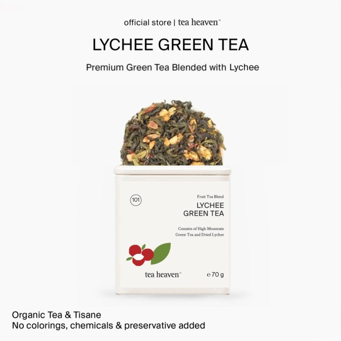 

Green Tea Lychee Teh Hijau Leci Fruit Tea Heaven