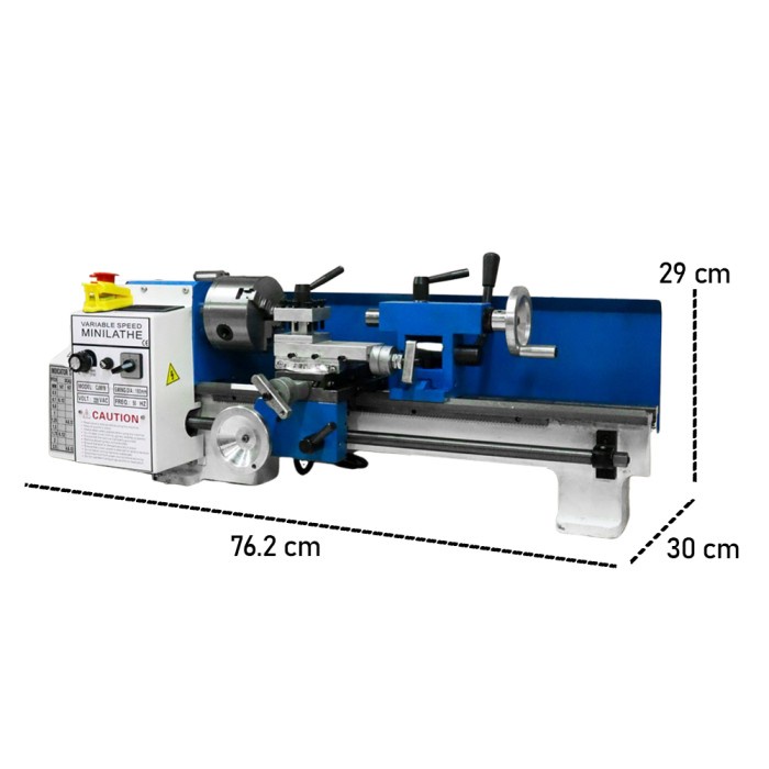 Stok Terbatas Mesin Bubut Mini Lathe Metalworking Diy 550W Cj0618 Mx-0618 Elmazhgang