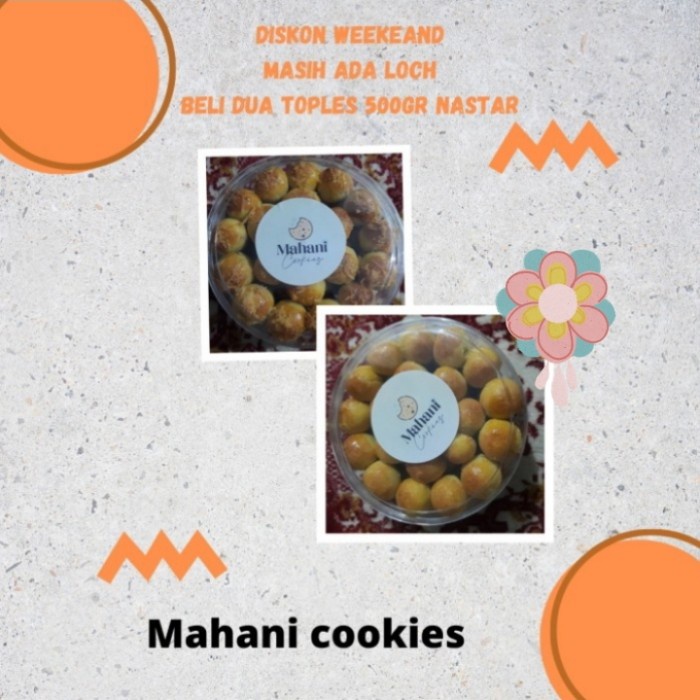 

Diskon weekend Beli 2 toples 500gr nastar klasik dan nastar keju