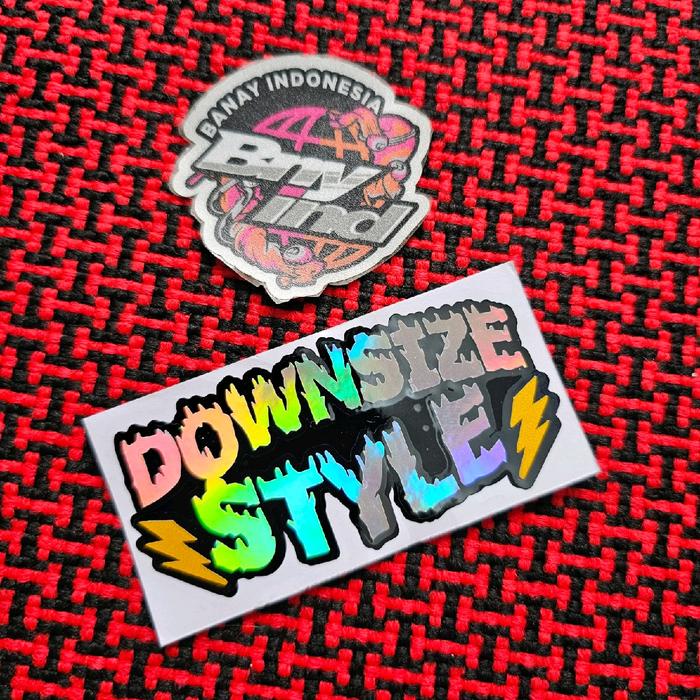 

Sticker Stiker Downsize Style Cutting