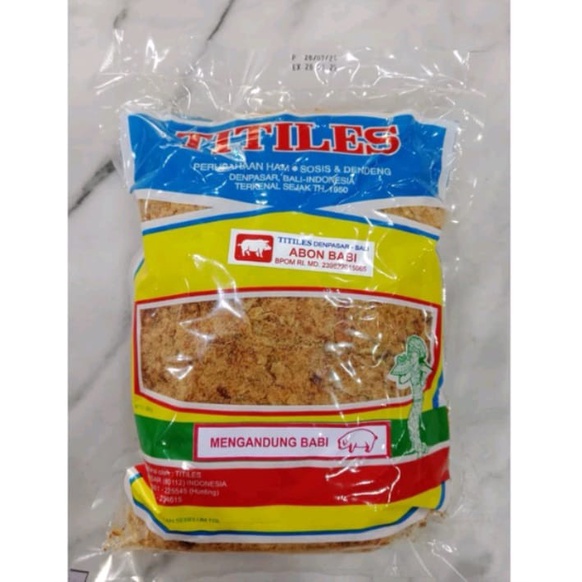 

BARANG TERLARIS Abon Babi TITILES Khas Bali 500gr