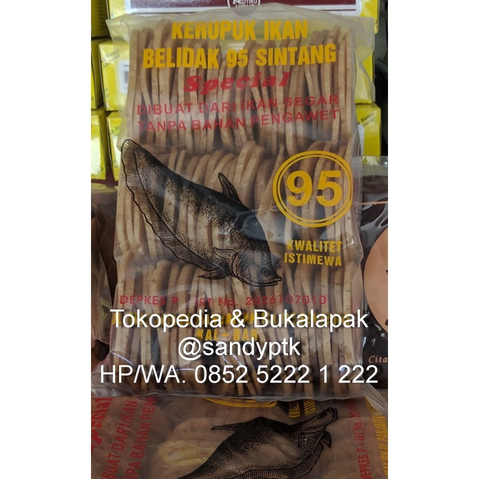 

BARANG TERLARIS Kerupuk Ikan Belidak Belida 95 - Sintang 1 kg