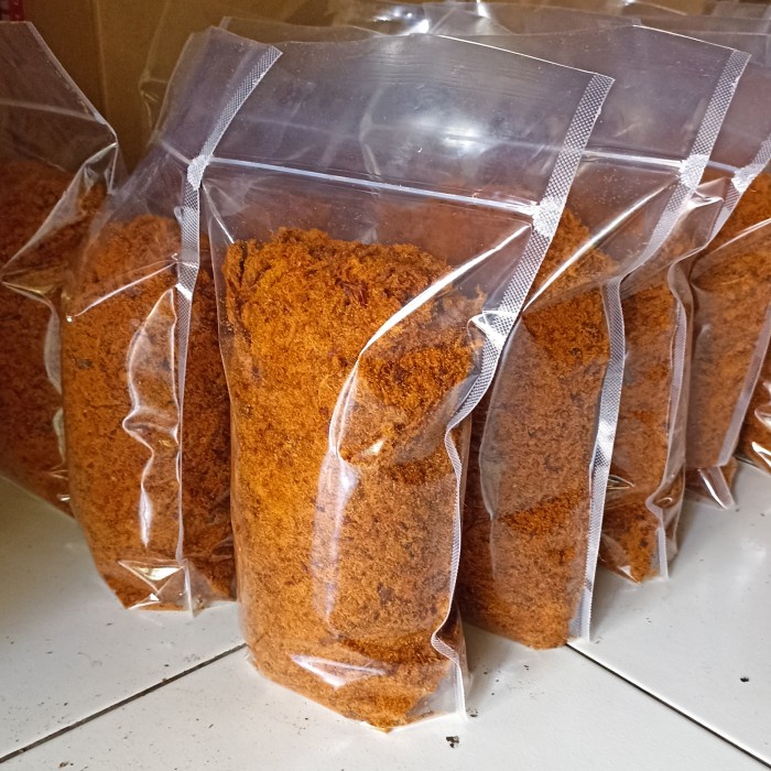

BARANG TERLARIS Abon Ayam Super 1 KG Khas Bantul (Free Bubble Wrap & Dus)