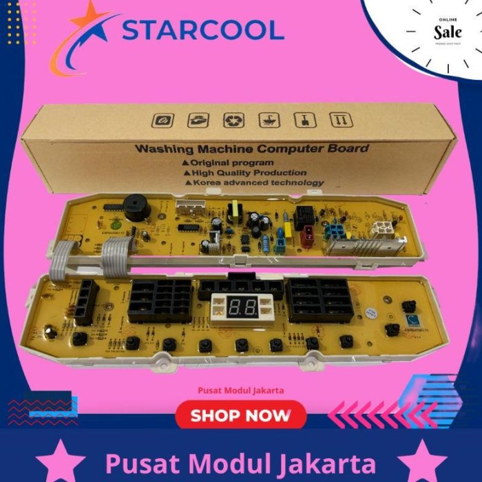 LG TS75VM modul pcb mesin cuci Top Loading