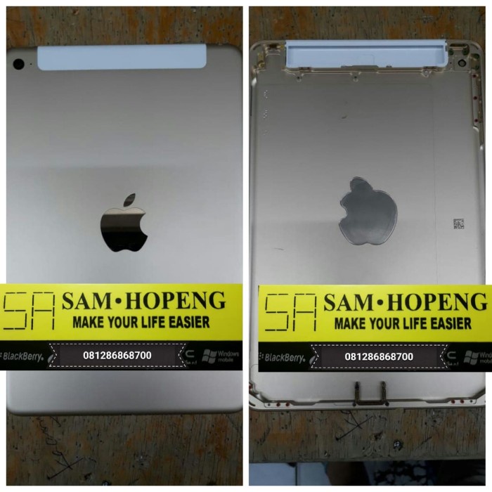 iPad Mini 4 A1546 Wifi + Cellular Housing Casing Backdoor Back Cover