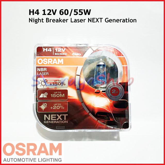 Lampu Halogen H4 Night Breaker Laser NEXT Generation OSRAM