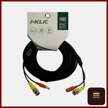 I-klic Kabel Jadi CCTV Bnc & Dc 20 Mtr & 40 Mtr
